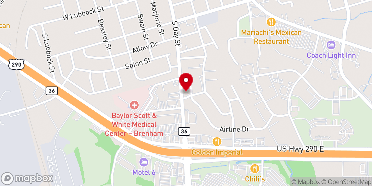 Map showing location of St. Pete's Place