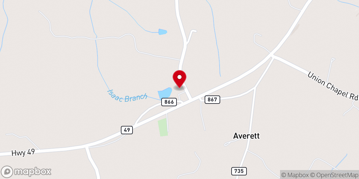 Map showing location of Wharton Memorial Baptist Church