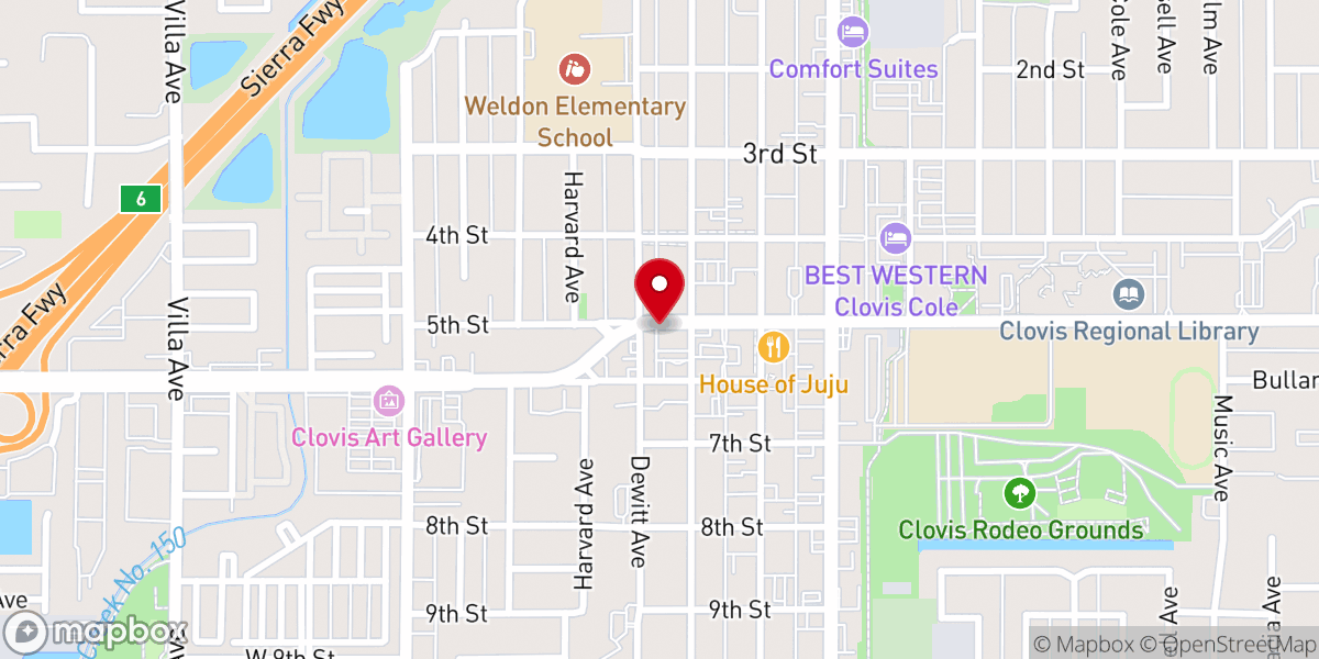 Map showing location of Valley Community Church of God