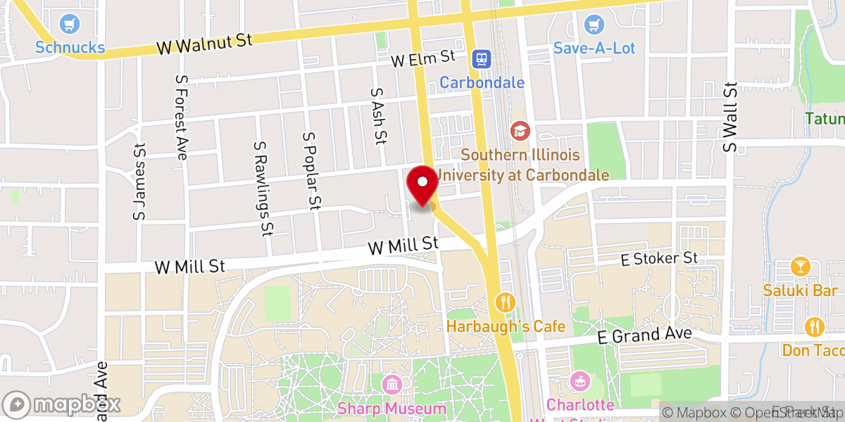 Map showing location of Our Savior Lutheran Church