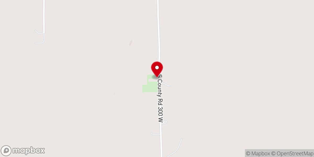 Map showing location of Tea Creek Baptist Church
