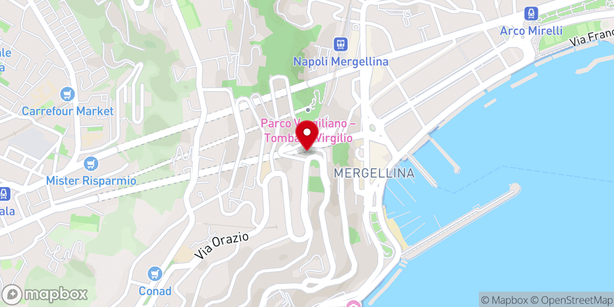 Map showing location of Cappella dell'Immacolata