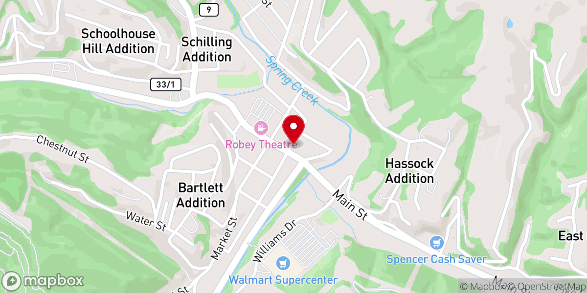 Map showing location of The Front Porch