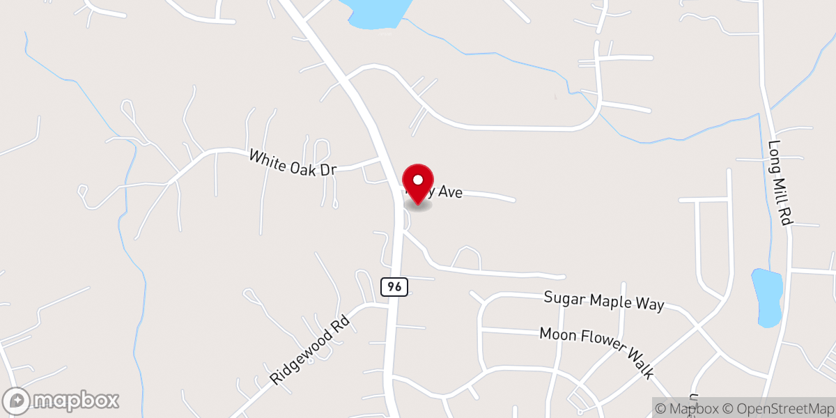 Map showing location of Unity Baptist Church