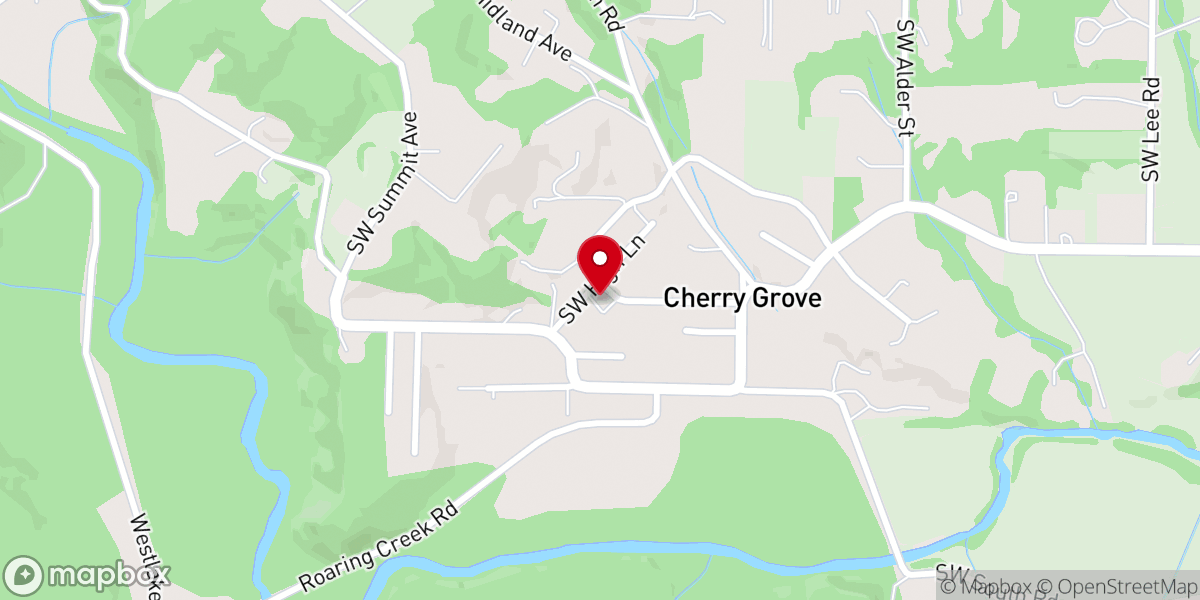 Map showing location of Valley Baptist Church