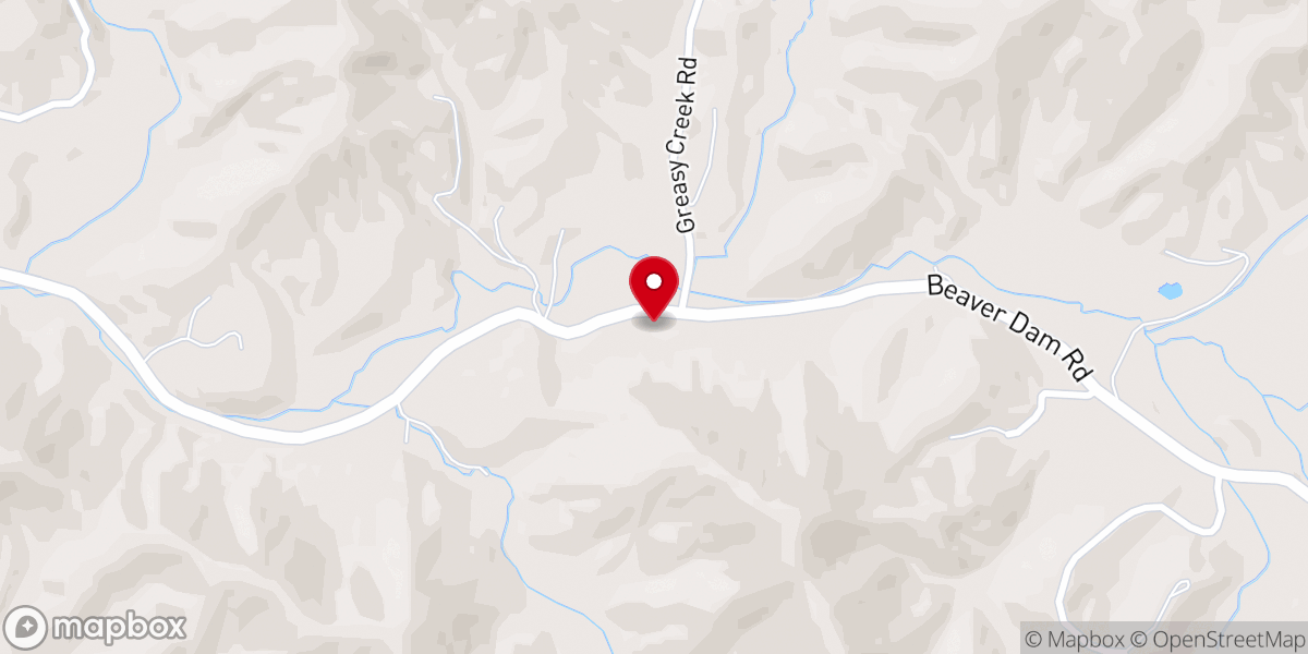 Map showing location of Mount Nebo Church