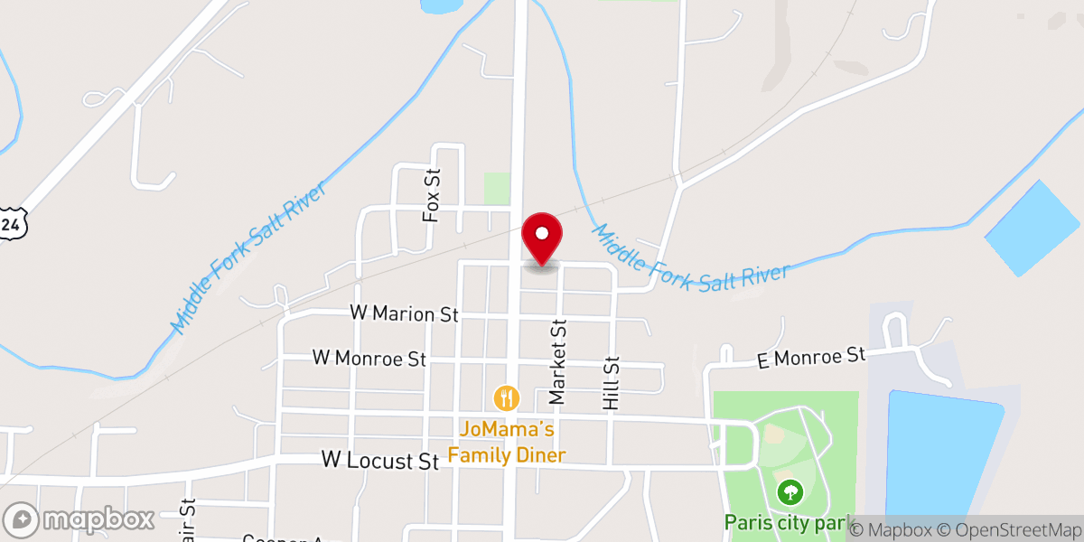 Map showing location of Watson Chapel