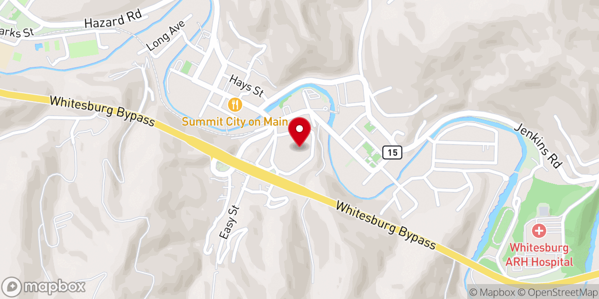 Map showing location of CANE Kitchen