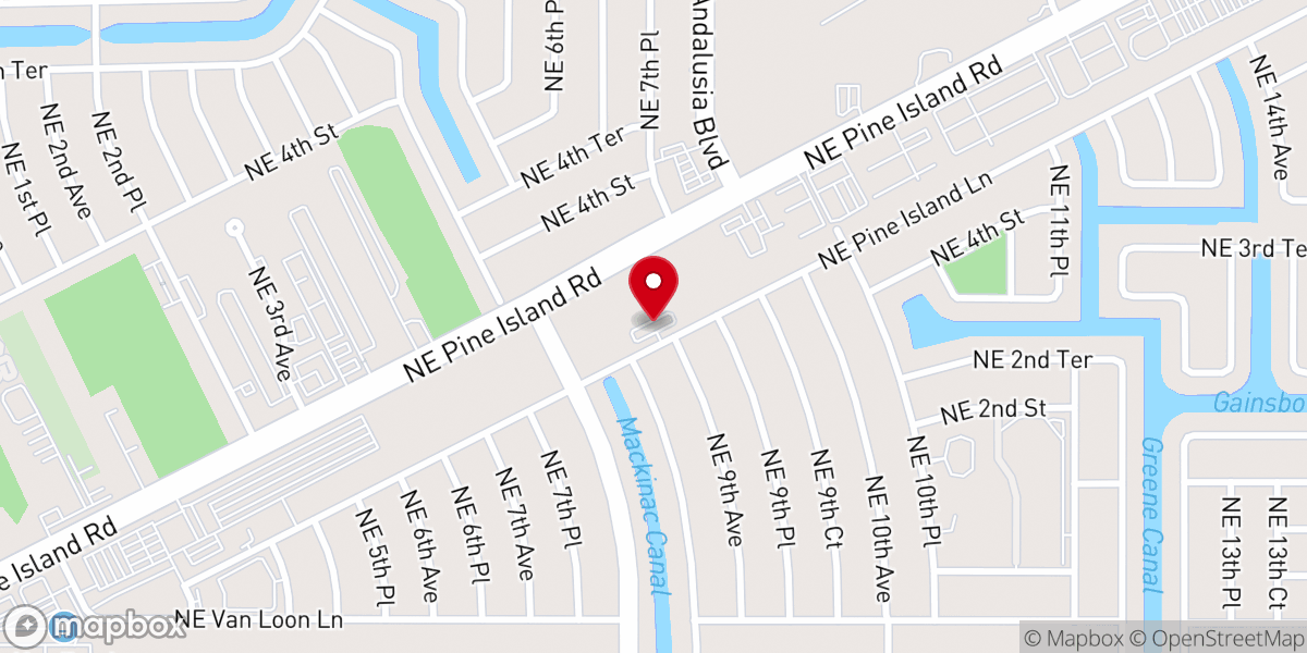Map showing location of North Fort Myers Church Of God