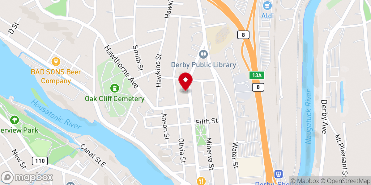 Map showing location of Derby Catholics