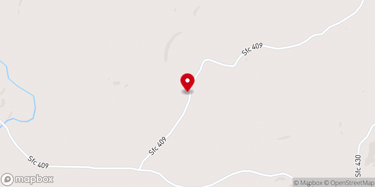 Map showing location of New Hebron Church