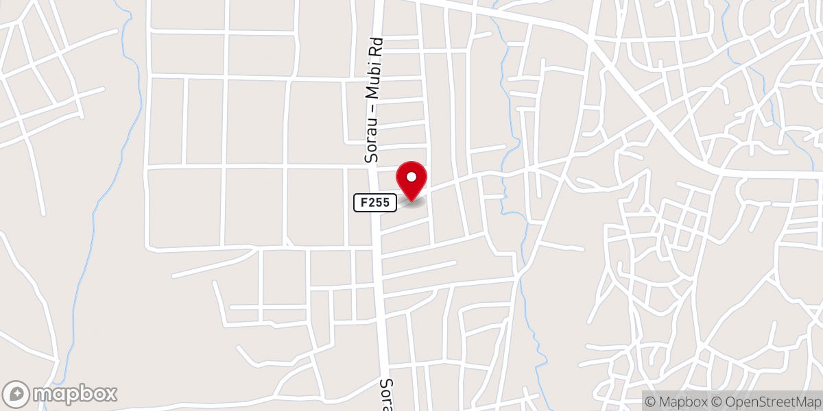 Map showing location of Living Faith Church, Mubi