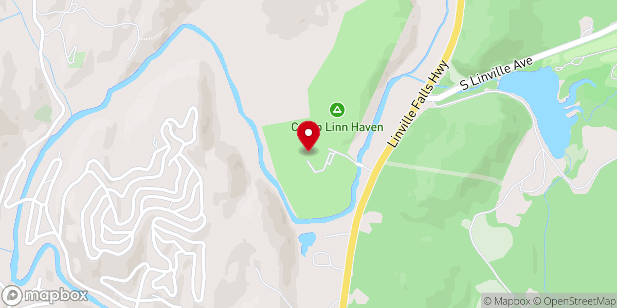 Map showing location of Mountainside Lutheran Church
