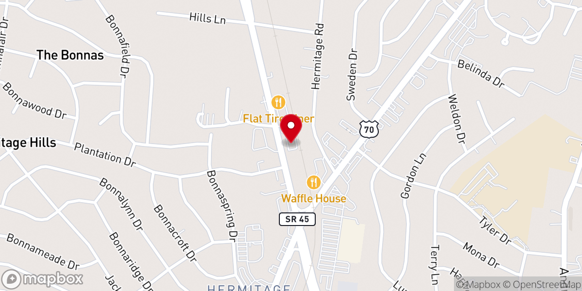 Map showing location of Hidden Riches Ministries