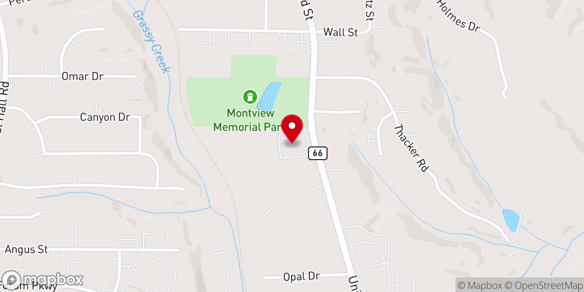 Map showing location of Kingswood Methodist Church
