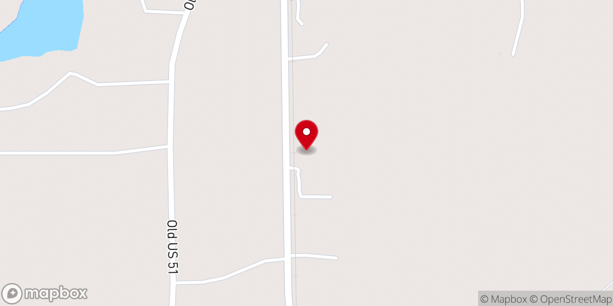 Map showing location of McMichael Church