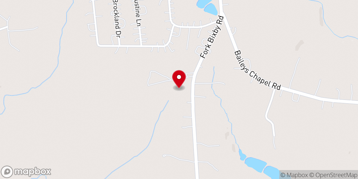 Map showing location of Davie Baptist Tabernacle