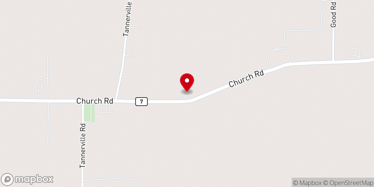 Map showing location of New Creation Fellowship of Wayne county