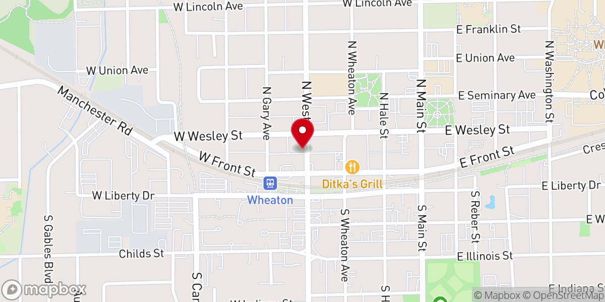 Map showing location of Trinity Episcopal Church