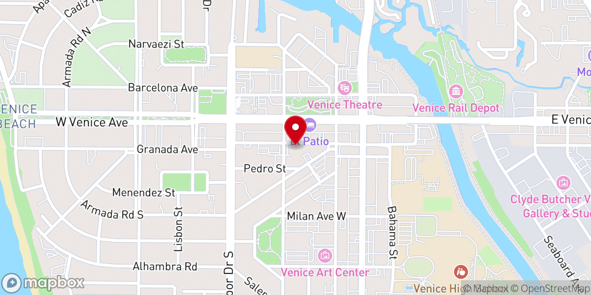 Map showing location of Baypoint Church Bargain Center