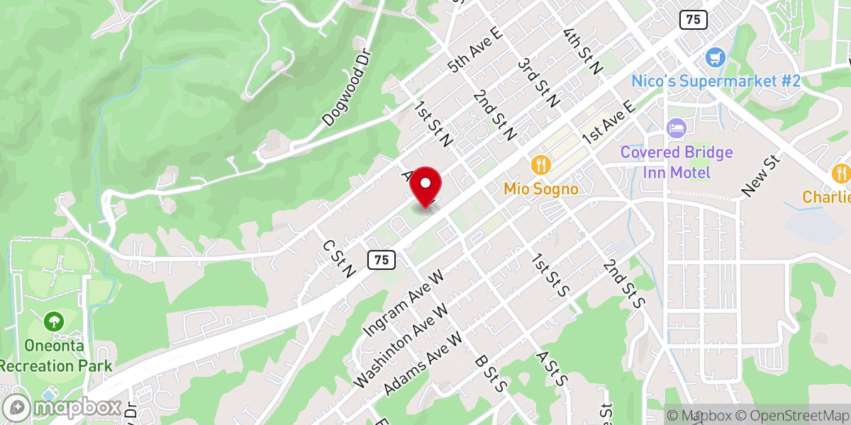 Map showing location of Fellowship Missionary Baptist Church