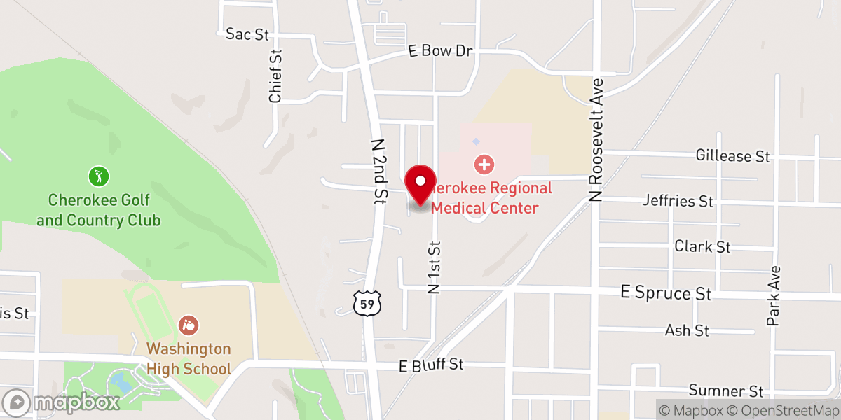 Map showing location of First Church of Christ