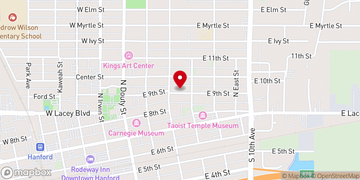 Map showing location of Crossroads Christian Fellowship Church