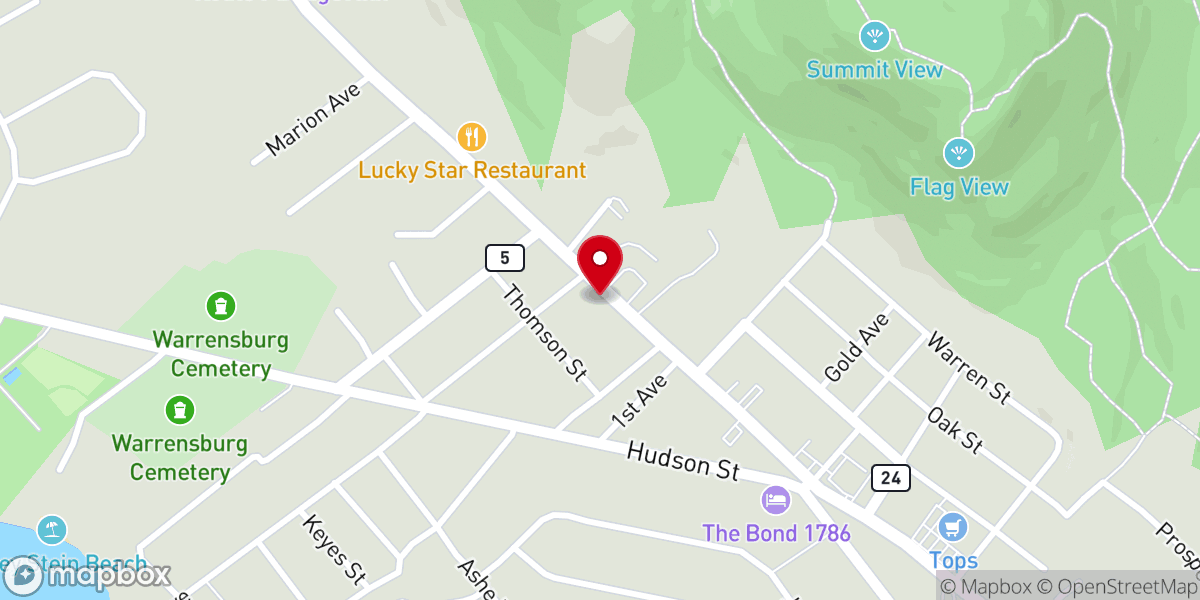 Map showing location of North Country Ministry