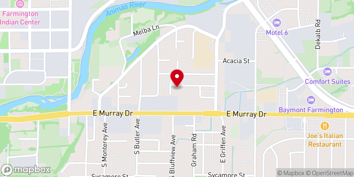 Map showing location of New Hope Assembly