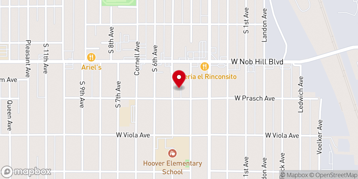 Map showing location of New Life Bible Church