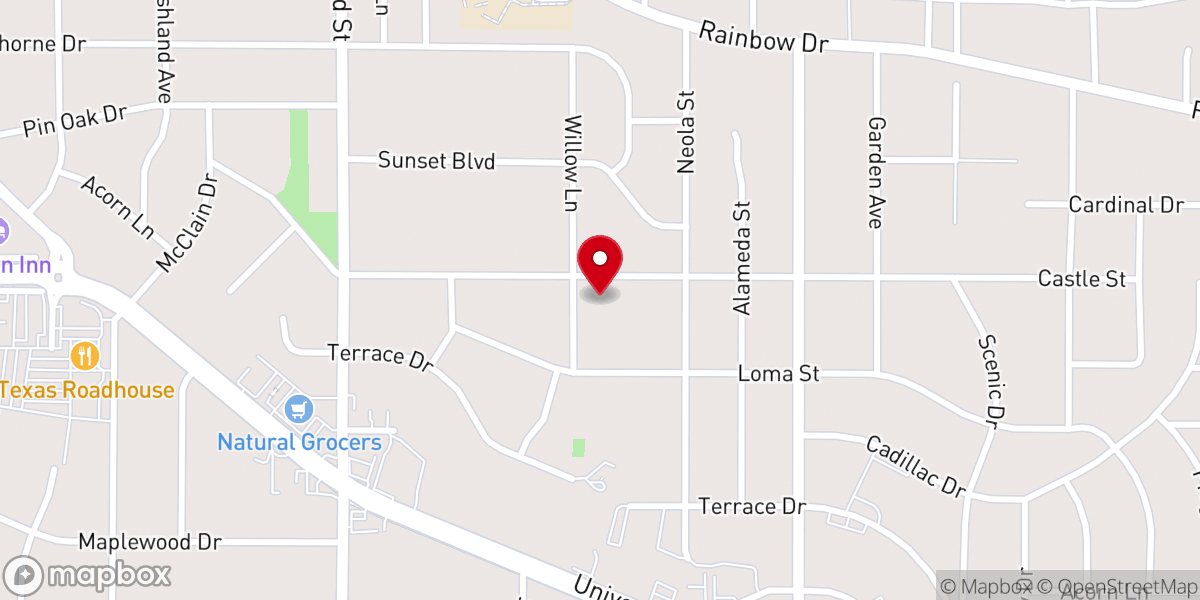 Map showing location of St Paul Lutheran Church