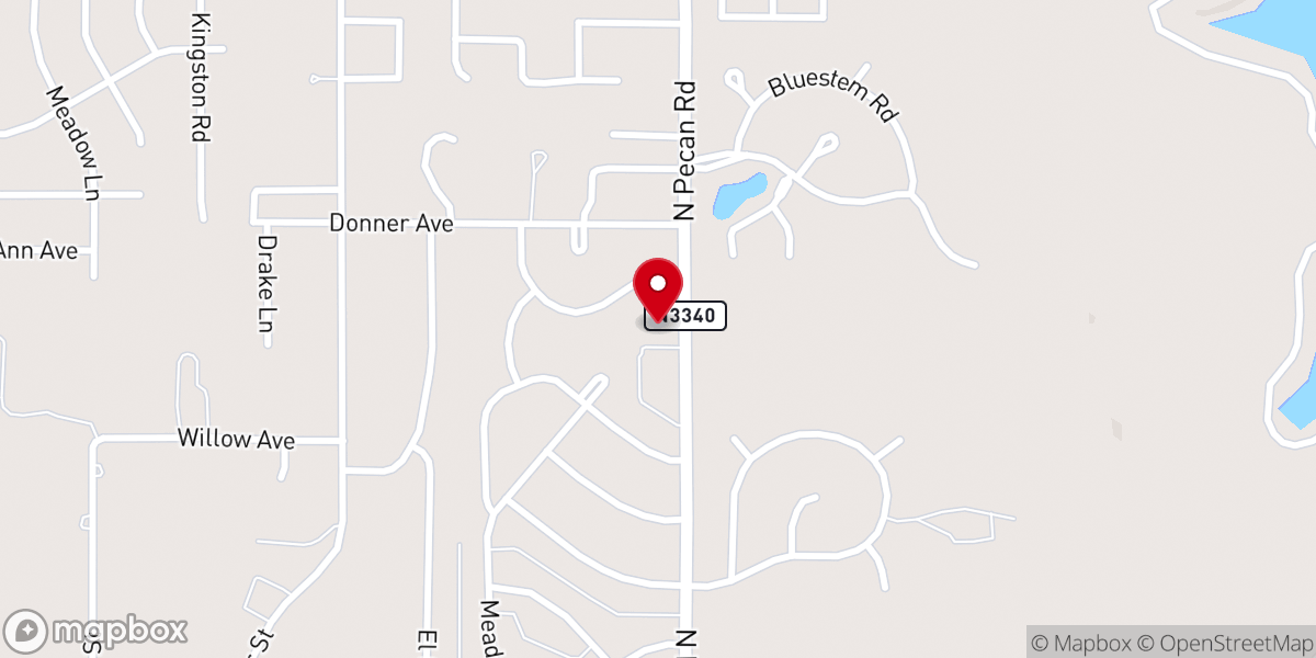Map showing location of Northeast Baptist Church