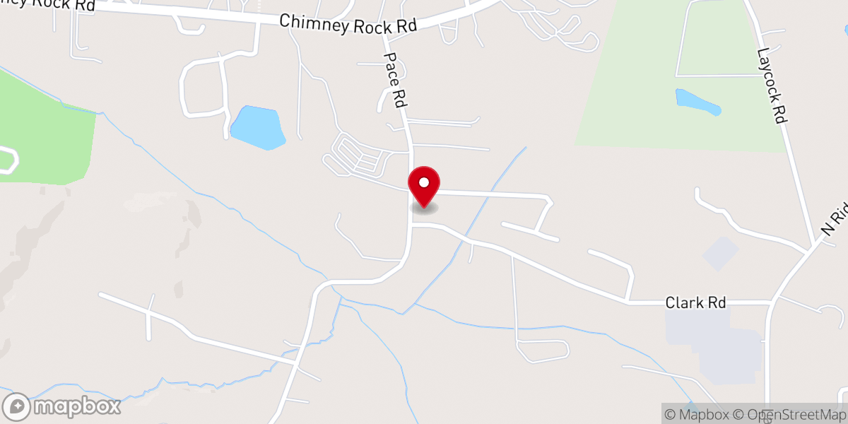 Map showing location of Kings Grove Baptist Church