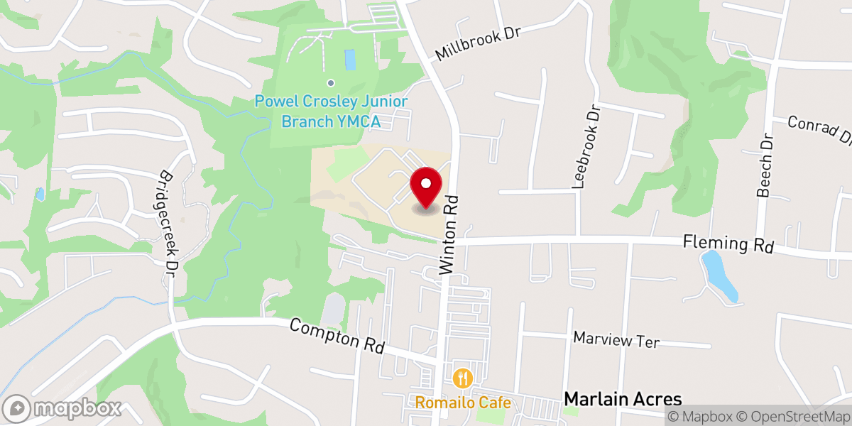 Map showing location of St Bartholomew Church