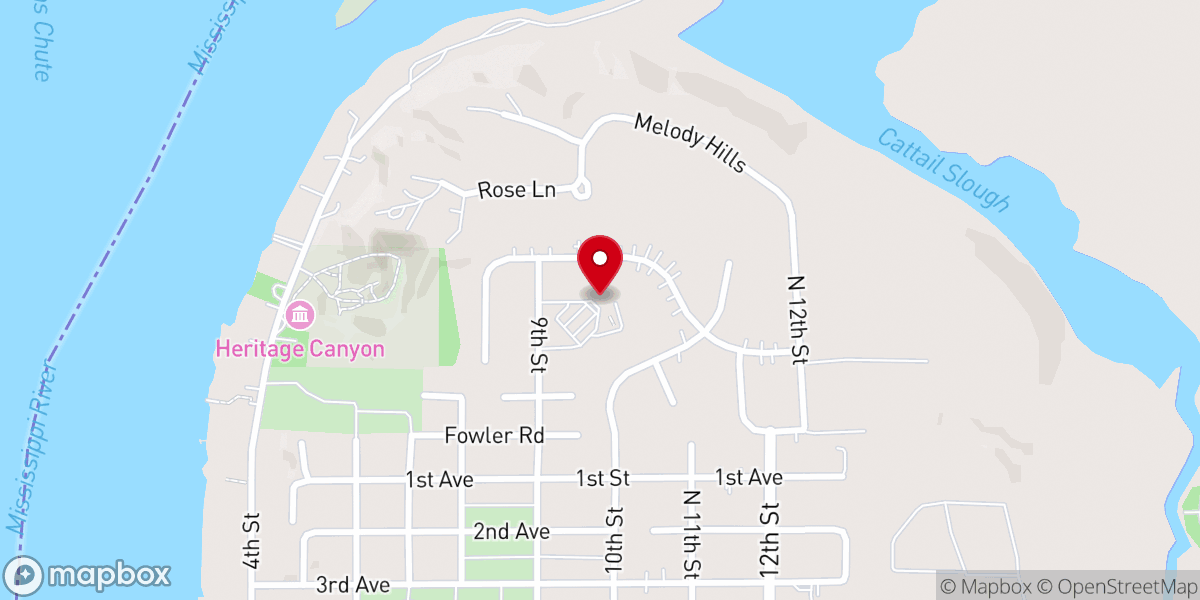 Map showing location of Fulton Presbyterian Church