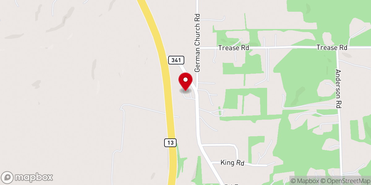Map showing location of Chapel Hill United Methodist Church