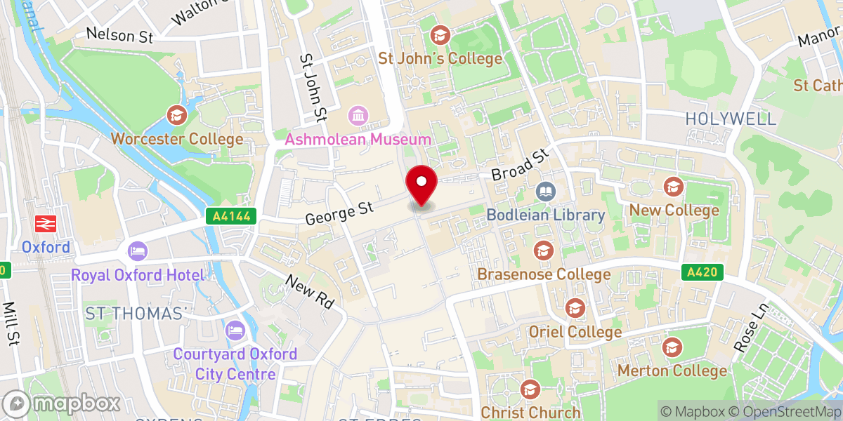 Map showing location of St Michael at the North Gate