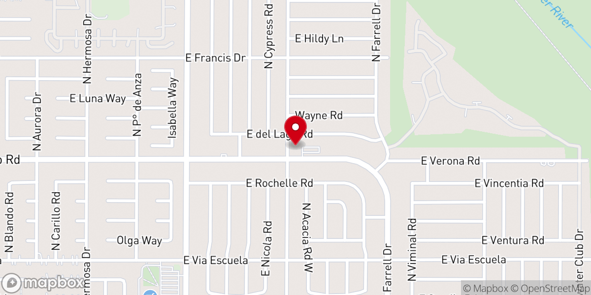 Map showing location of Church of Religious Science