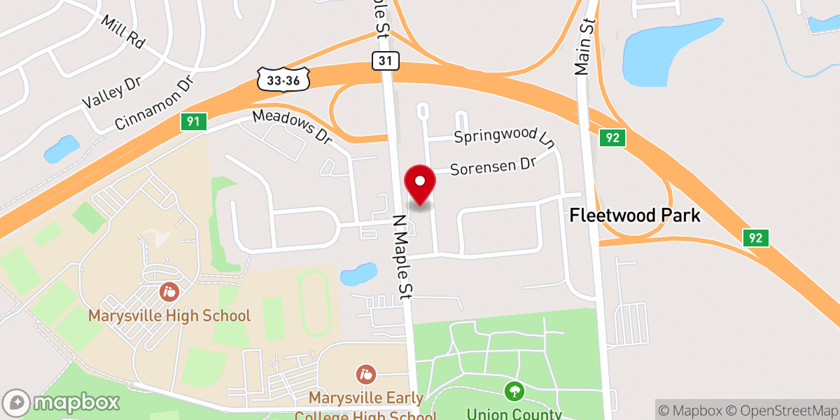 Map showing location of The Well Church of the Nazarene