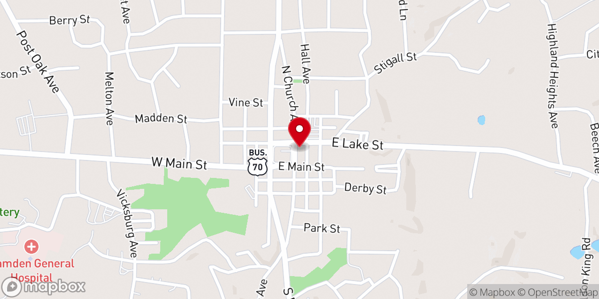Map showing location of TEC