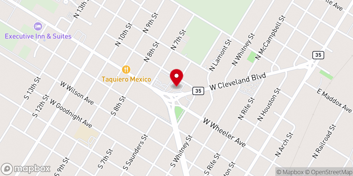 Map showing location of Aransas Pass Police Department