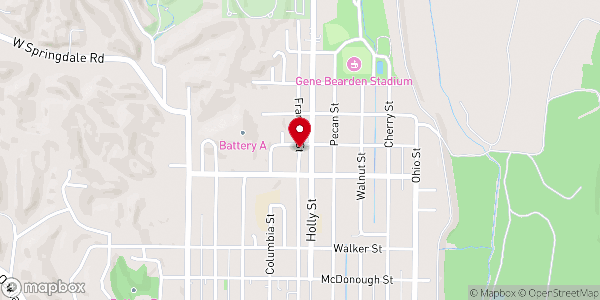 Map showing location of Christ Temple Church of God In Christ