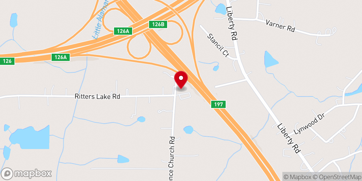 Map showing location of Christ Cathedral of The Triad