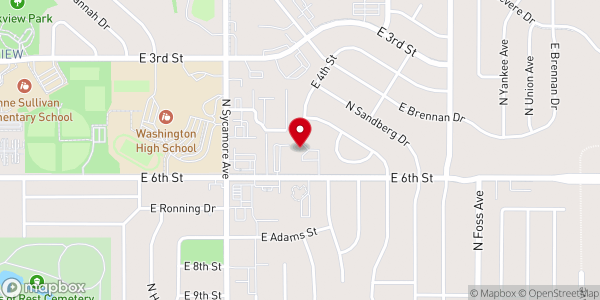 Map showing location of Wild Flower Presbyterian Church