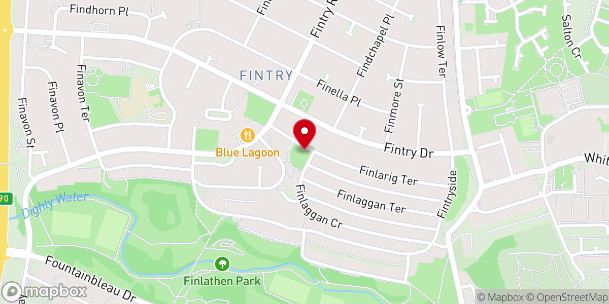 Map showing location of Our Lady of Sorrows RC Church