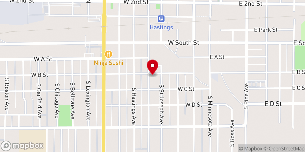 Map showing location of Iglesia de Dios Pentecostal MI Puerta Del Cielo