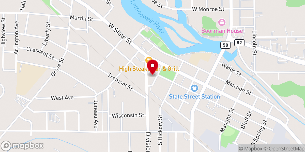 Map showing location of Grace Community Church ABC