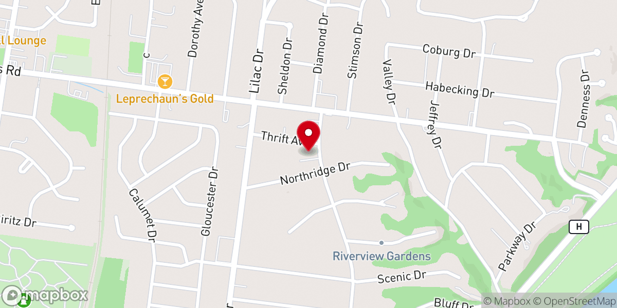 Map showing location of Old Landmark COGIC