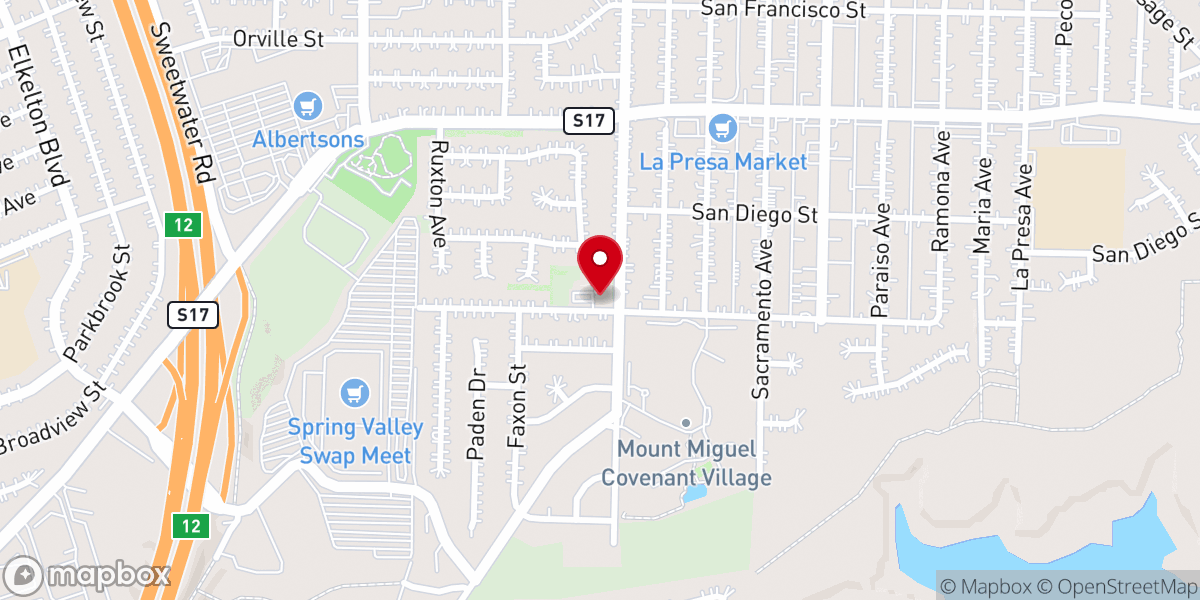 Map showing location of Open Heaven Christian Fellowship