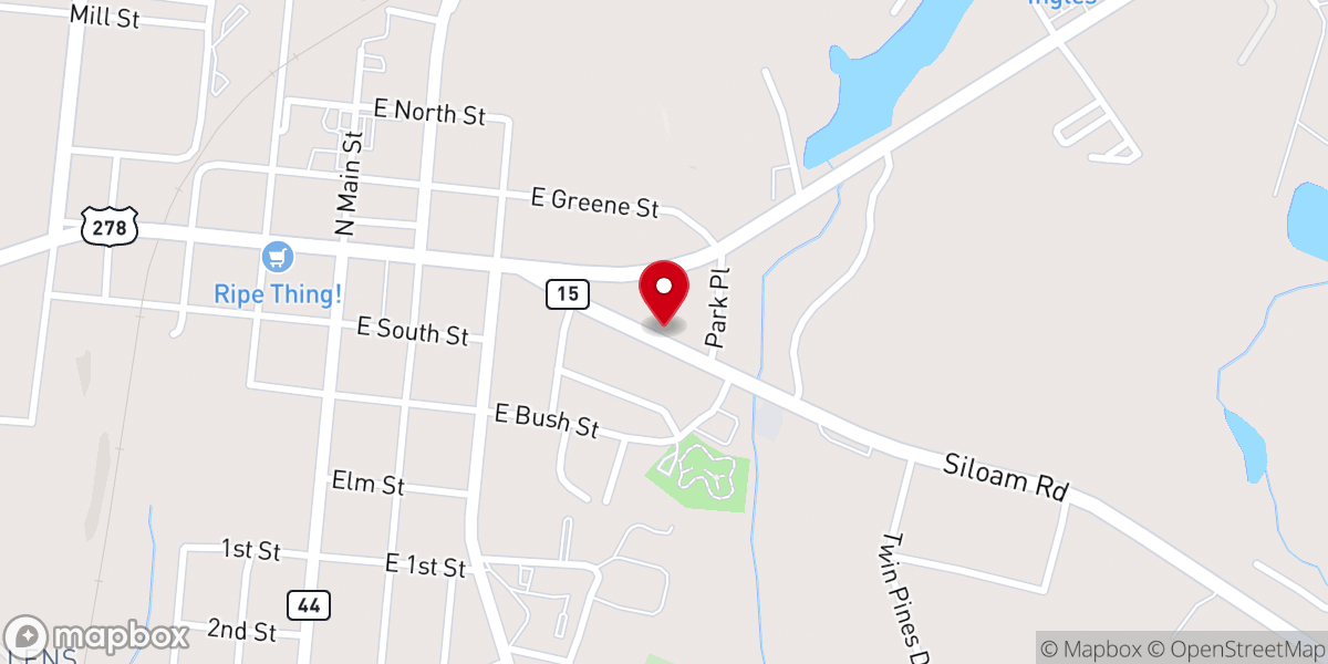 Map showing location of New Life Christian Ministry Int